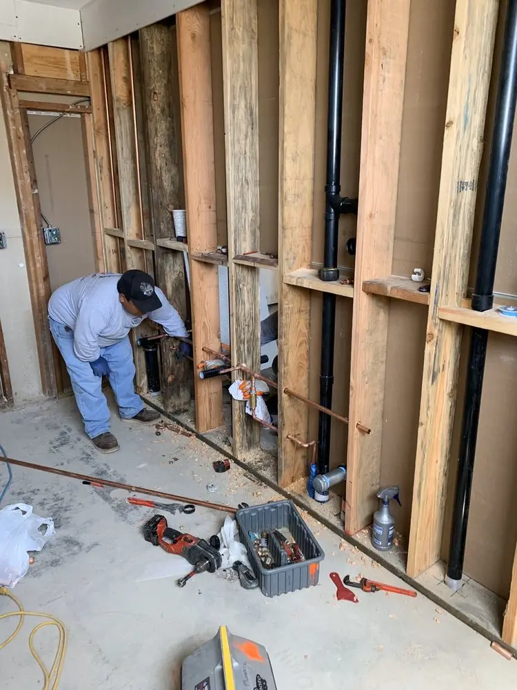 Commercial rough-in plumbing for Water Heater Replacement in Catonsville